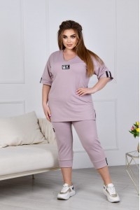 Костюм Size Plus з капрі (рр 52-66)