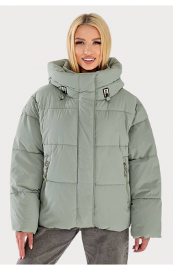 Зимома куртка біопух (S-2XL)  MFash капучино
