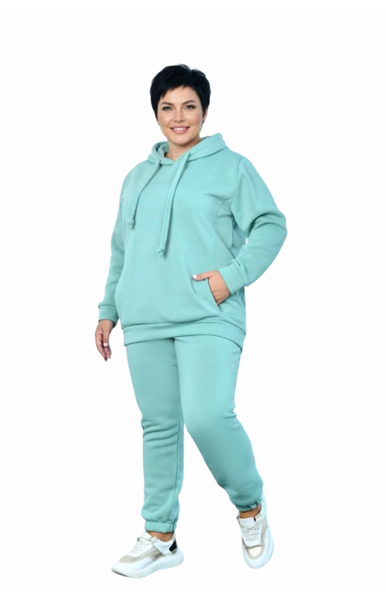 Теплий костюм Afina з худі SIZE+