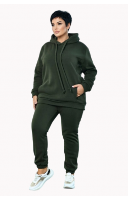 Теплий костюм Afina з худі SIZE+