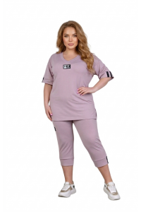 Костюм Size Plus з капрі (рр 52-66)