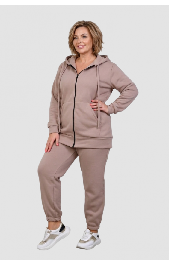 Теплий костюм Size+ на блискавці (рр 54-66) фліс Теплий костюм Size+ на блискавці (рр 54-66) фліс