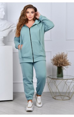 Теплий костюм Size+ на блискавці (рр 54-66) фліс