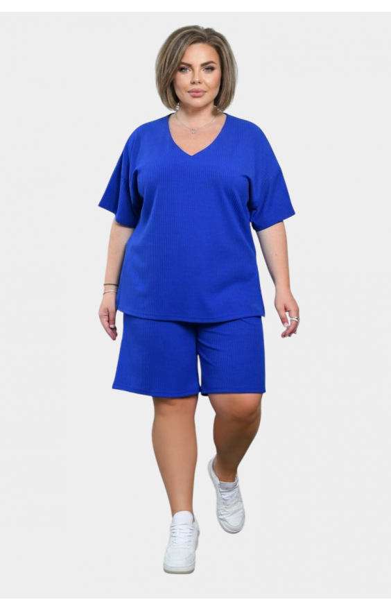 Костюм Size+ з шортами рубчик (р 52-62)