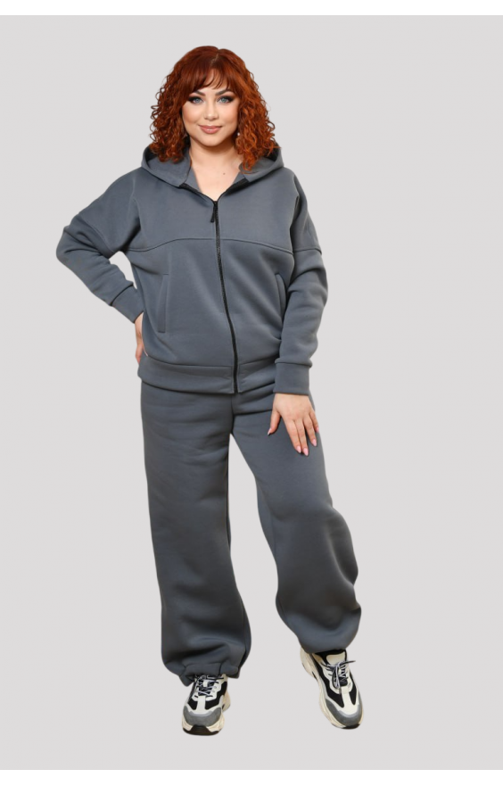 Теплий Костюм (р48-66) фліс Faina великого розміру