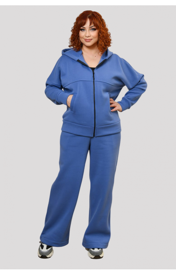 Теплий Костюм (р48-66) фліс Faina великого розміру