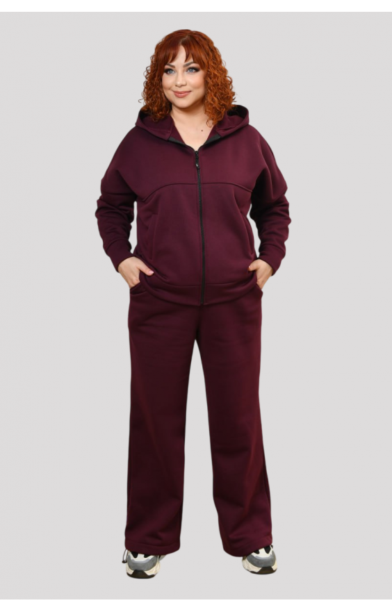 Теплий Костюм (р48-66) фліс Faina великого розміру