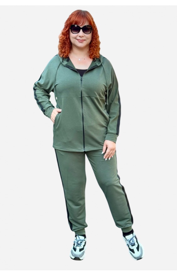 Батальний спортивний костюм двонитка (рр 52-66) Батальний спортивний костюм двонитка (рр 52-66)