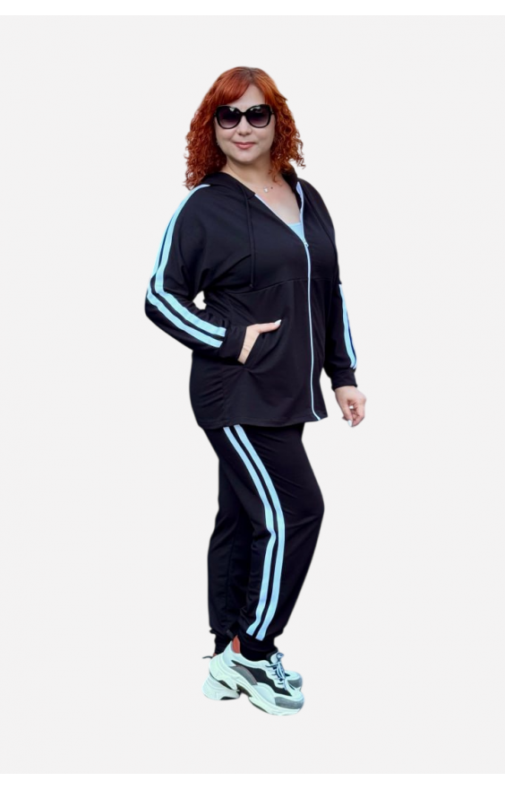 Батальний спортивний костюм двонитка (рр 52-66) Батальний спортивний костюм двонитка (рр 52-66)