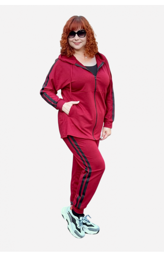 Батальний спортивний костюм двонитка (рр 52-66) Батальний спортивний костюм двонитка (рр 52-66)