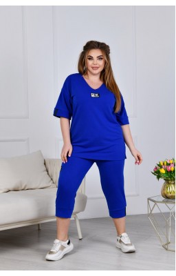 Костюм Size Plus з капрі (рр 52-66)