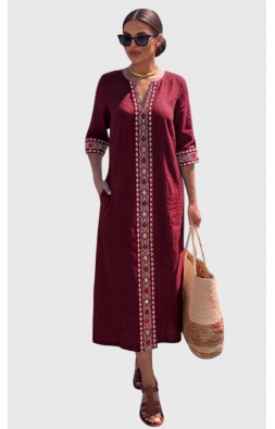 Сукня льон Size+ IRIDA (р 48-62)