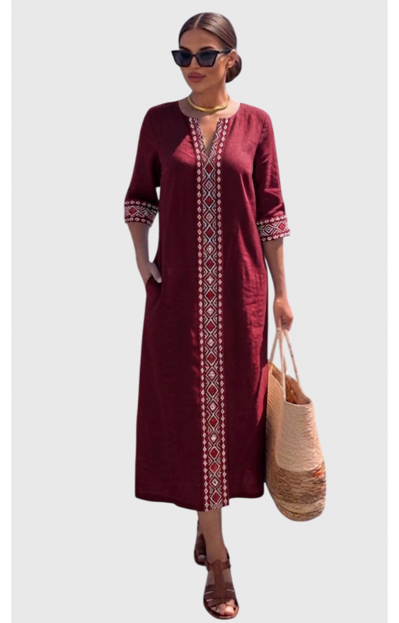 Сукня льон Size+ IRIDA (р 48-62) Сукня льон Size+ IRIDA (р 48-62)