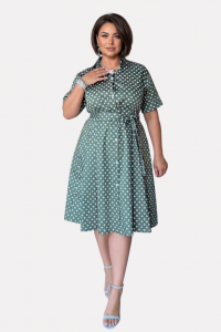 Бавовняна сукня міді Size+ (р48-60)