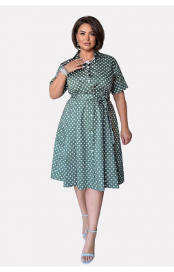 Бавовняна сукня міді Size+ (р48-60)