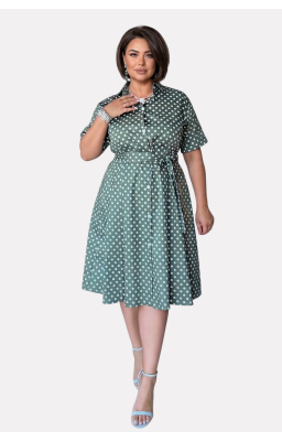 Бавовняна сукня міді Size+ (р48-60)