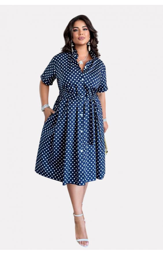 Бавовняна сукня міді Size+ (р48-60)