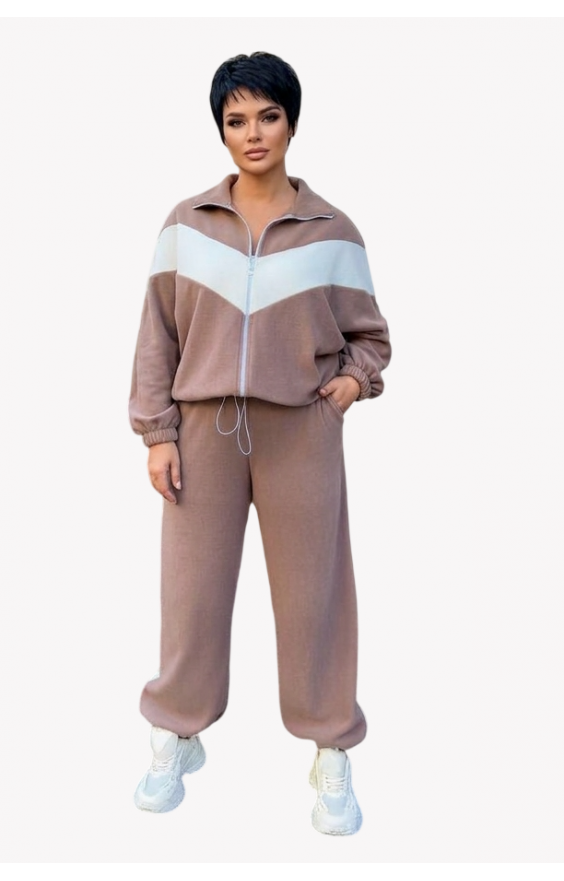 Теплий костюм SIZE+ двосторонній фліс МАРТА (р48-60) Теплий костюм SIZE+ двосторонній фліс МАРТА (р48-60)