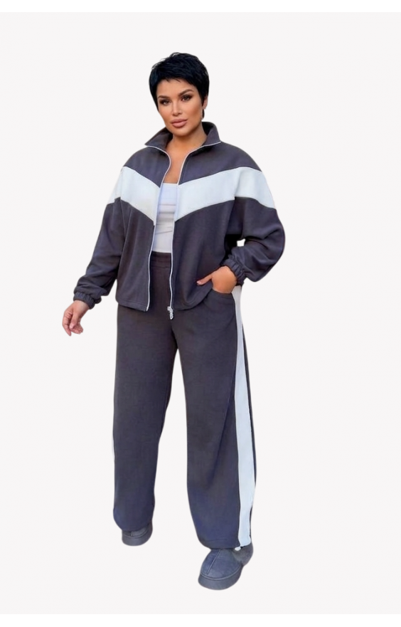 Теплий костюм SIZE+ двосторонній фліс МАРТА (р48-60) Теплий костюм SIZE+ двосторонній фліс МАРТА (р48-60)