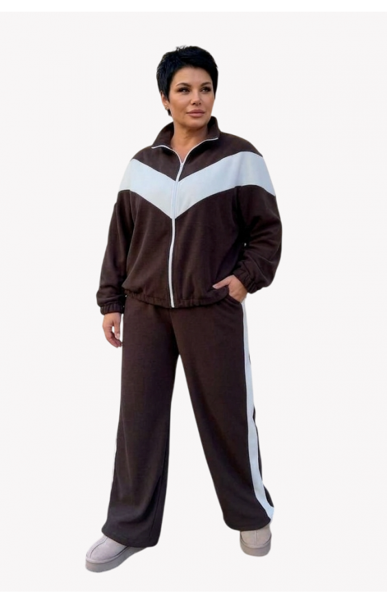 Теплий костюм SIZE+ двосторонній фліс МАРТА (р48-60) Теплий костюм SIZE+ двосторонній фліс МАРТА (р48-60)