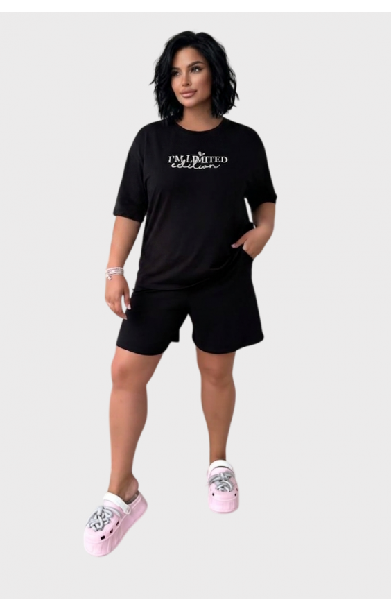 Костюм з шортими Size+ кулір Костюм з шортими Size+ кулір