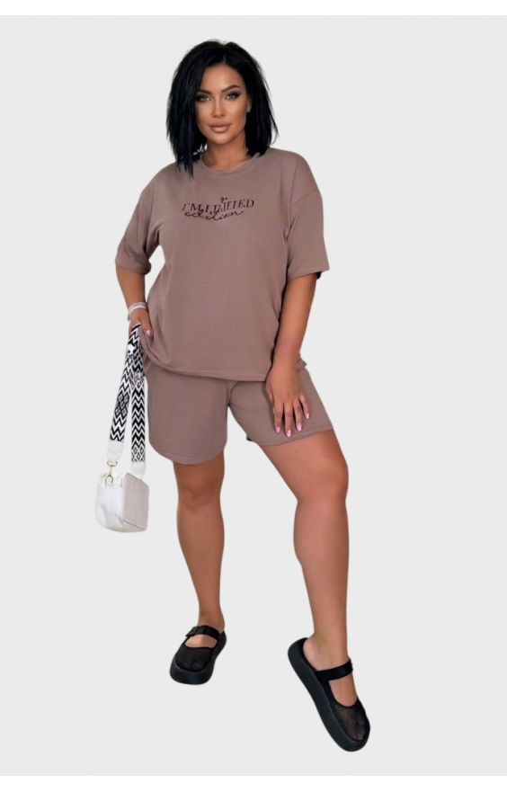 Костюм з шортими Size+ кулір Костюм з шортими Size+ кулір