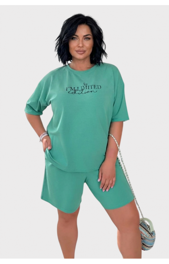 Костюм з шортими Size+ кулір Костюм з шортими Size+ кулір