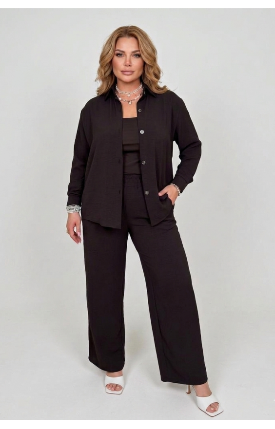 Прогулянковиий костюм (р48-60) креп жатка