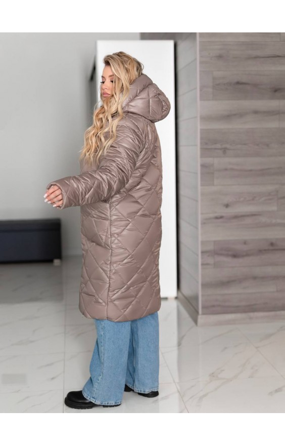 Зимове пальто (рр 54-56) Demika беж