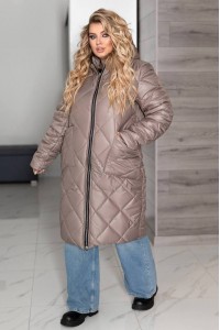 Зимове пальто (рр 54-56) Demika беж