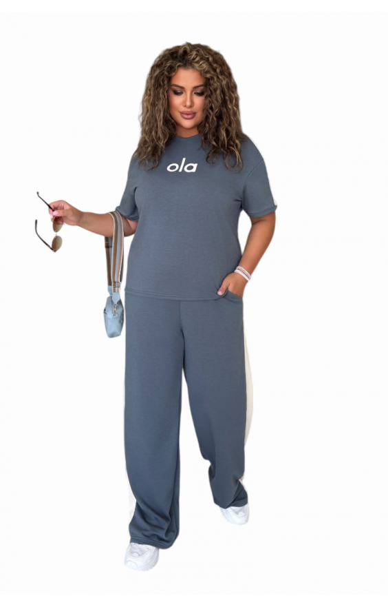 Прогулянковий костюм Suena (рр 46-56) з лампасами Прогулянковий костюм Suena (рр 46-56) з лампасами