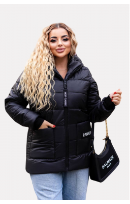 Зимова курка 52-54 чорний Irisha