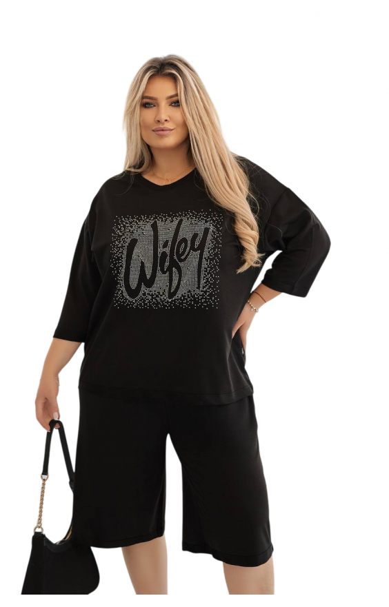 Костюм з шортами (р 48-62) стрази Костюм з шортами (р 48-62) стрази