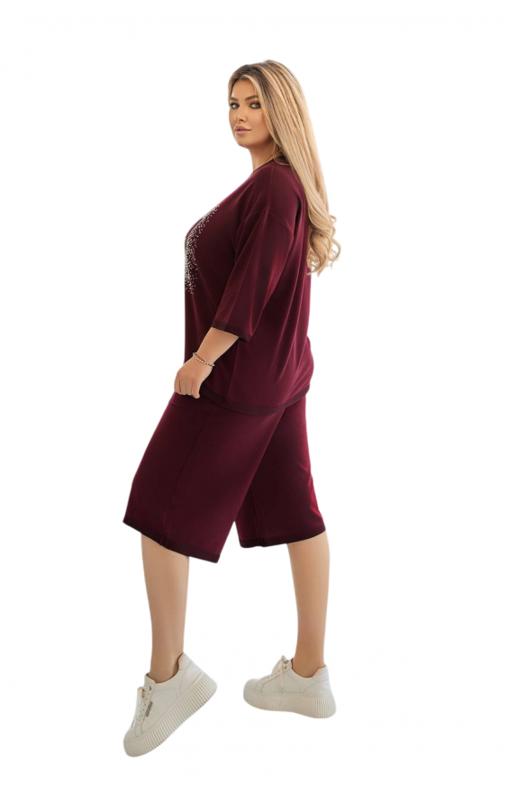 Костюм з шортами (р 48-62) стрази Костюм з шортами (р 48-62) стрази