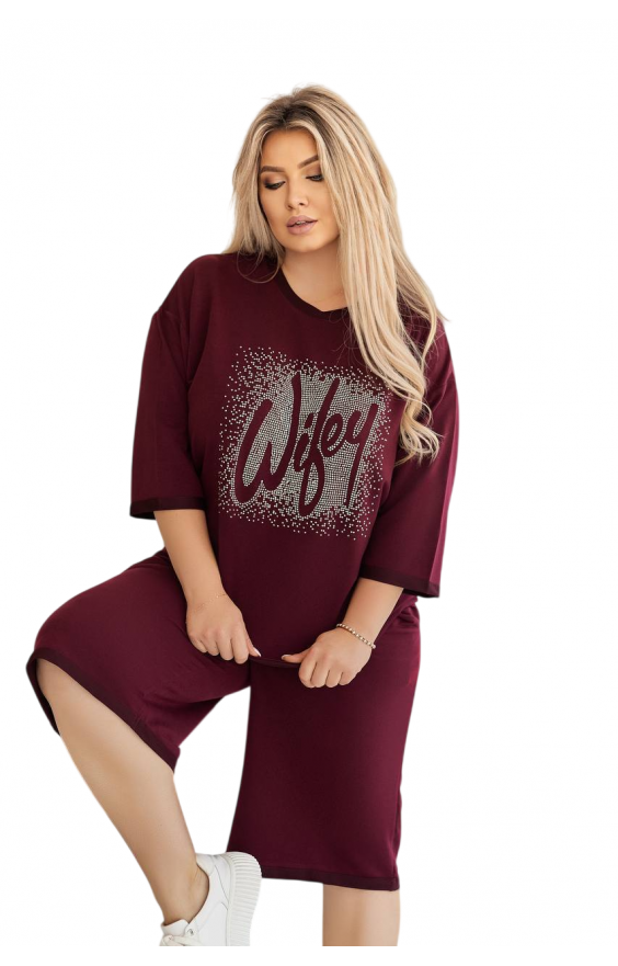 Костюм з шортами (р 48-62) стрази Костюм з шортами (р 48-62) стрази