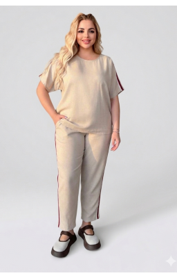 Костюм льон (р 48-62) прогулянковий 