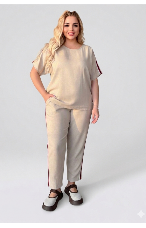 Костюм льон (р 48-62) прогулянковий 