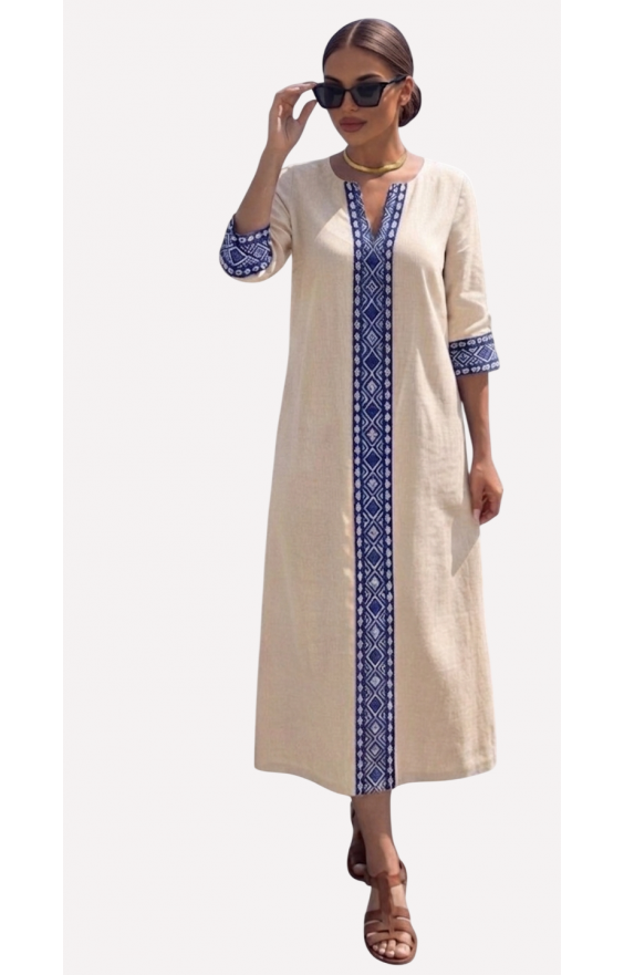 Сукня льон Size+ IRIDA (р 48-62)