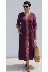 Сукня льон Size+ IRIDA (р 48-62)