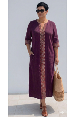 Сукня льон Size+ IRIDA (р 48-62)