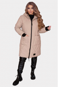 Довга куртка  (рр 48-54) зима Хвиля