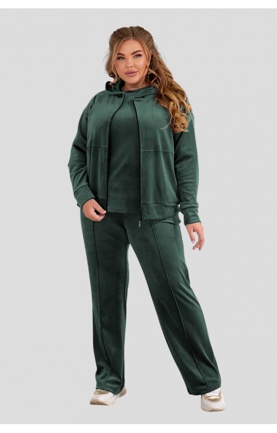 Костюм трійка (рр 42-60) Naobi  велюр