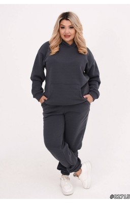 Cпортивний костюм KRA-127 на флісі  батал